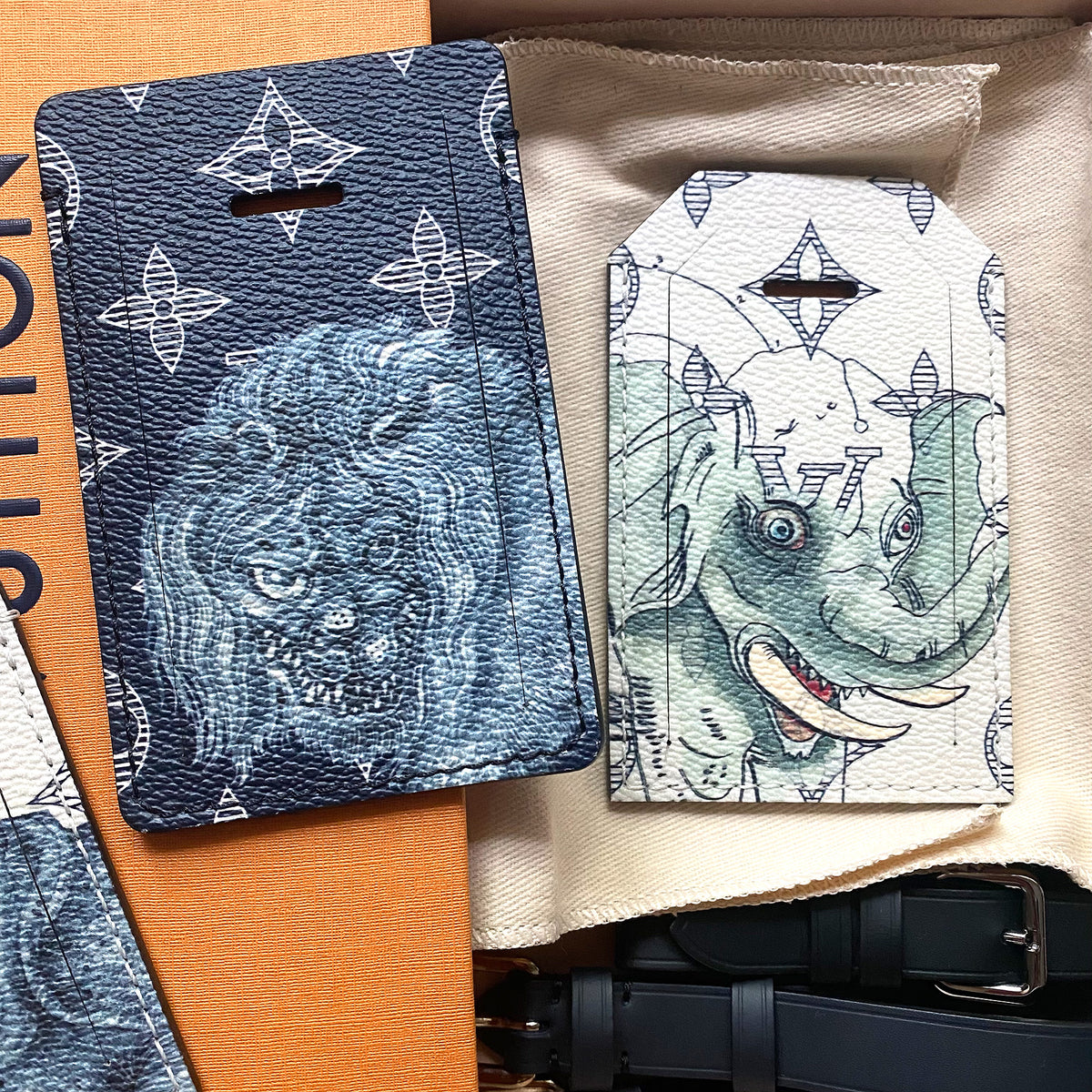 Louis Vuitton SS17 Jake & Dinos Luggage Tag Set