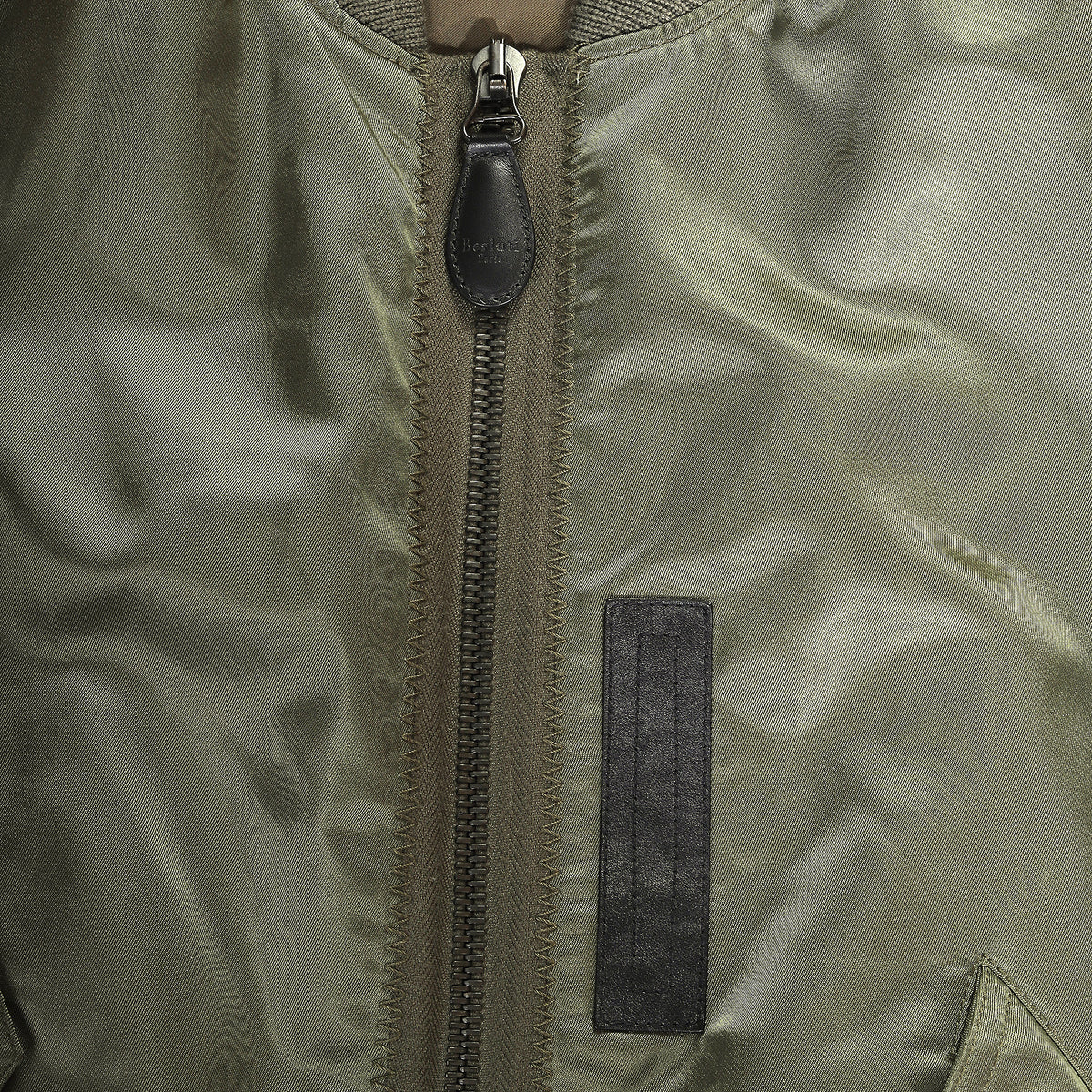 Berluti FW17 by Haider Ackermann Paneled Khaki Bomber Jacket