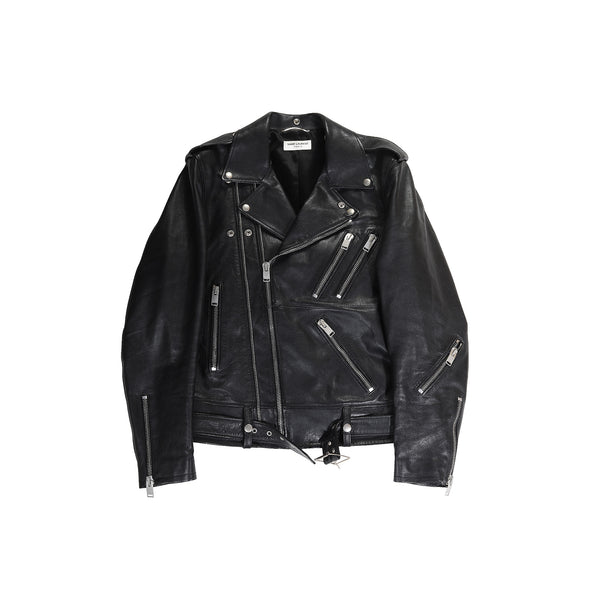 Faux Leather Bolongaro Trevor Rasping Biker Leather Jacket