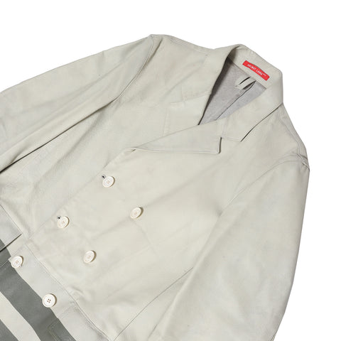 Helmut Lang FW97 Leather Resin Stripe Coat