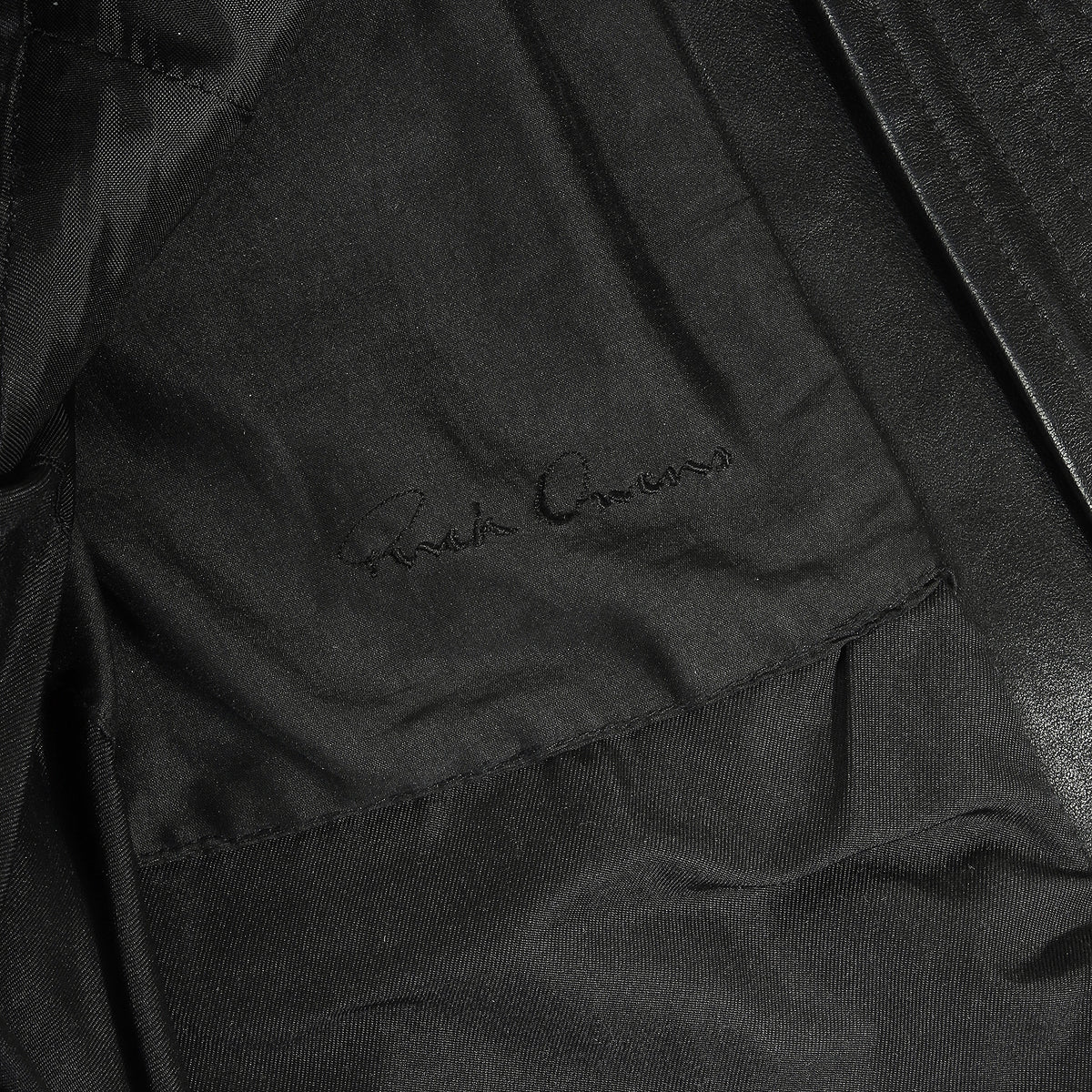 Rick Owens FW08 Stag Fur Collar Geo Leather Jacket