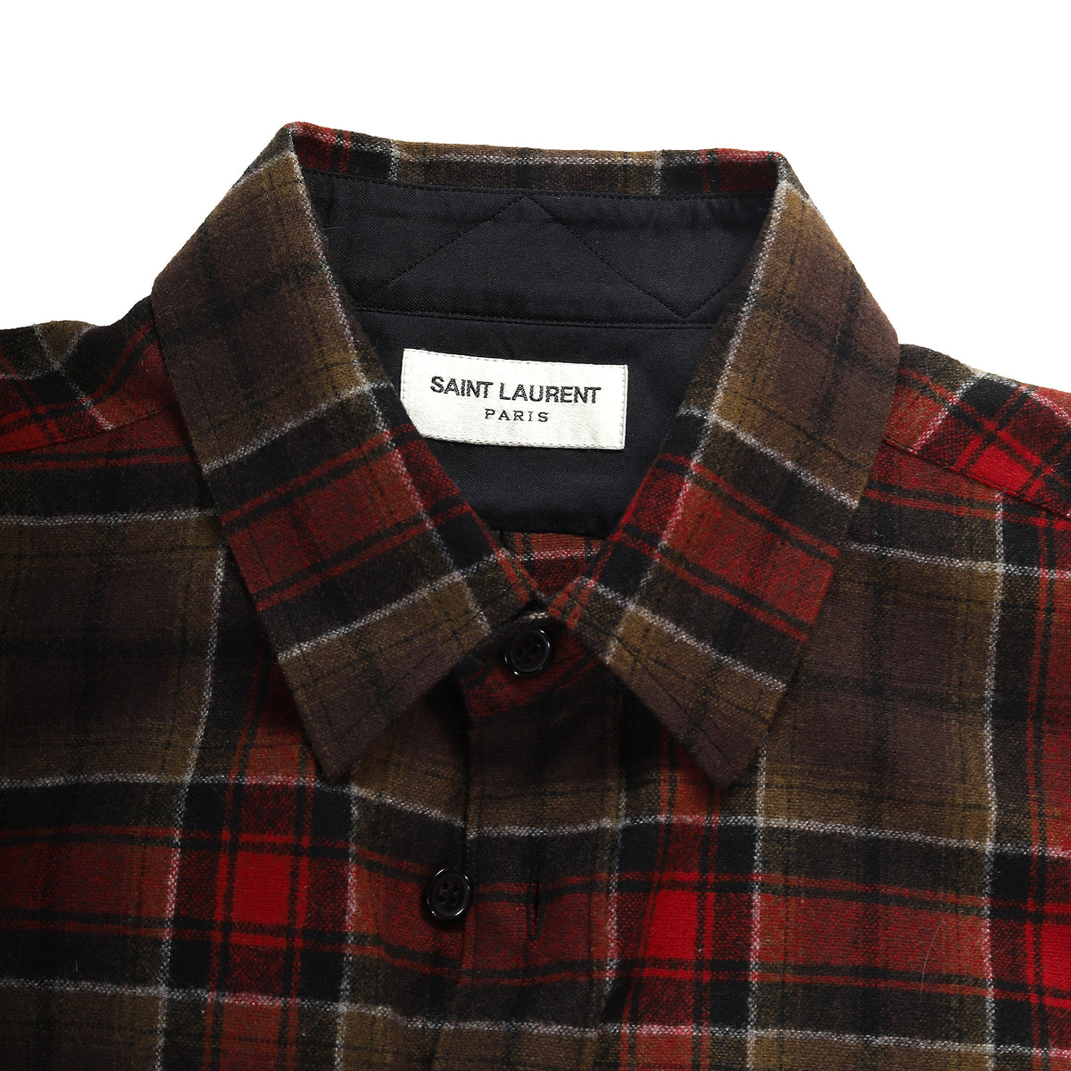 Saint Laurent Paris FW13 Runway Oversized Flannel Shirt Sample