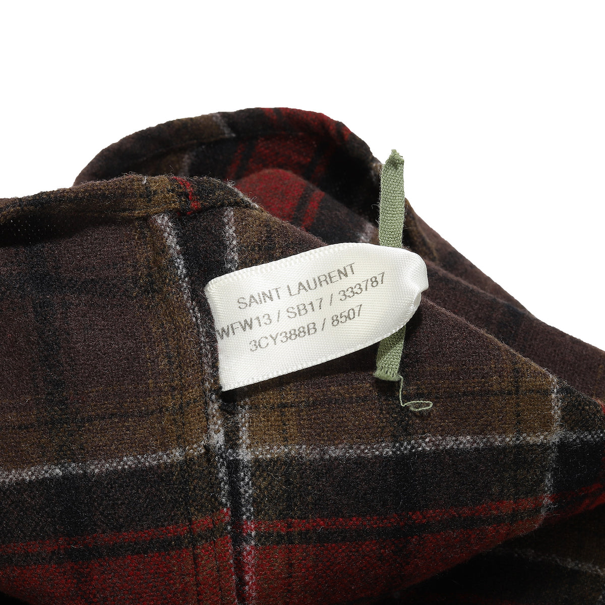Saint Laurent Paris FW13 Runway Oversized Flannel Shirt Sample
