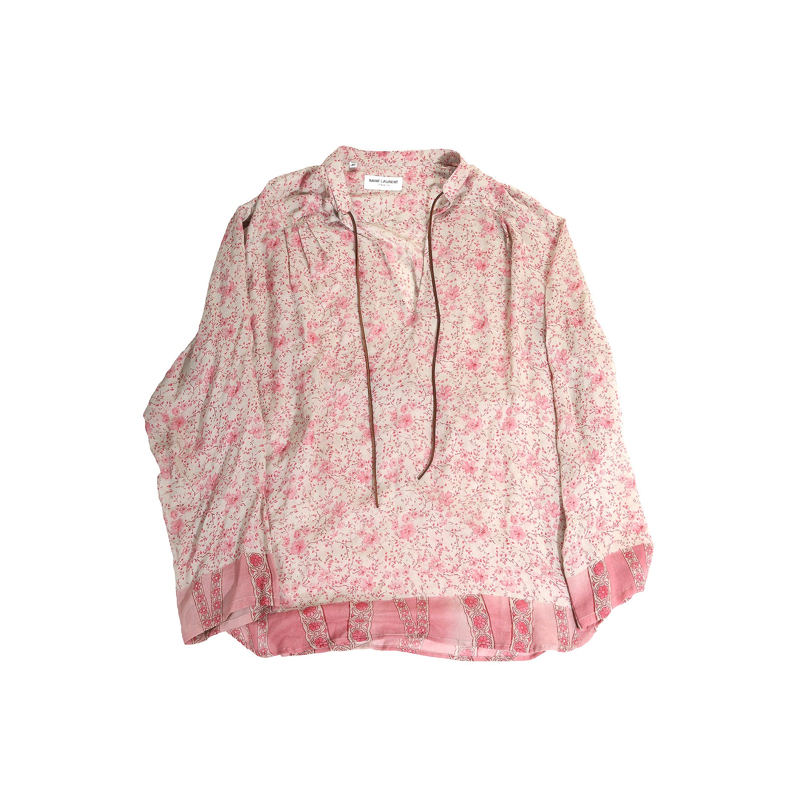 Saint Laurent Paris SS15 Psych Rock Floral Tunic