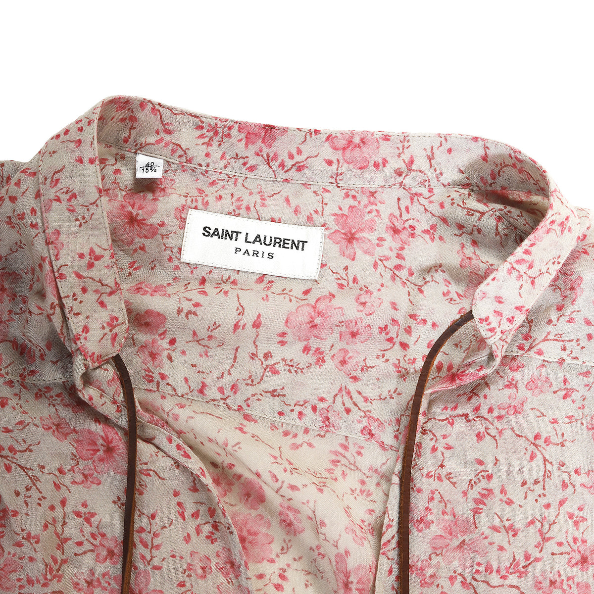 Saint Laurent Paris SS15 Psych Rock Floral Tunic