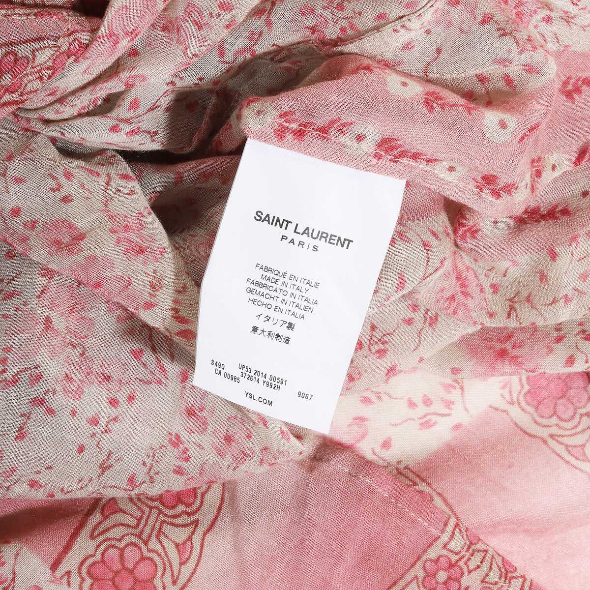 Saint Laurent Paris SS15 Psych Rock Floral Tunic