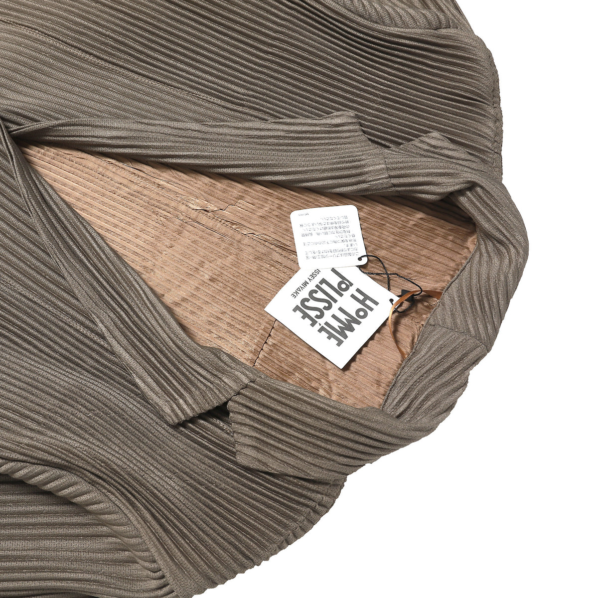 Issey Miyake Homme Plisse Brown Pleated Blazer