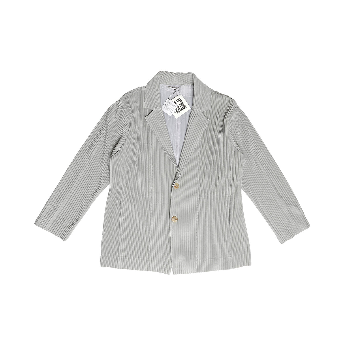 Issey Miyake Homme Plisse Gray Pleated Blazer