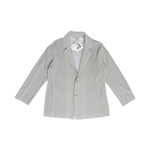 Issey Miyake Homme Plisse Gray Pleated Blazer