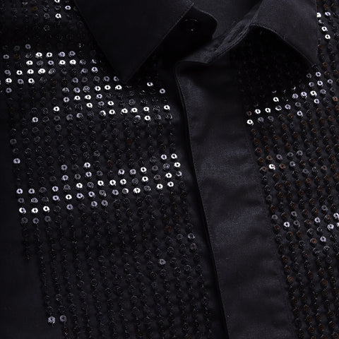 Dior Homme FW07 Navigate Black Sequin Shirt