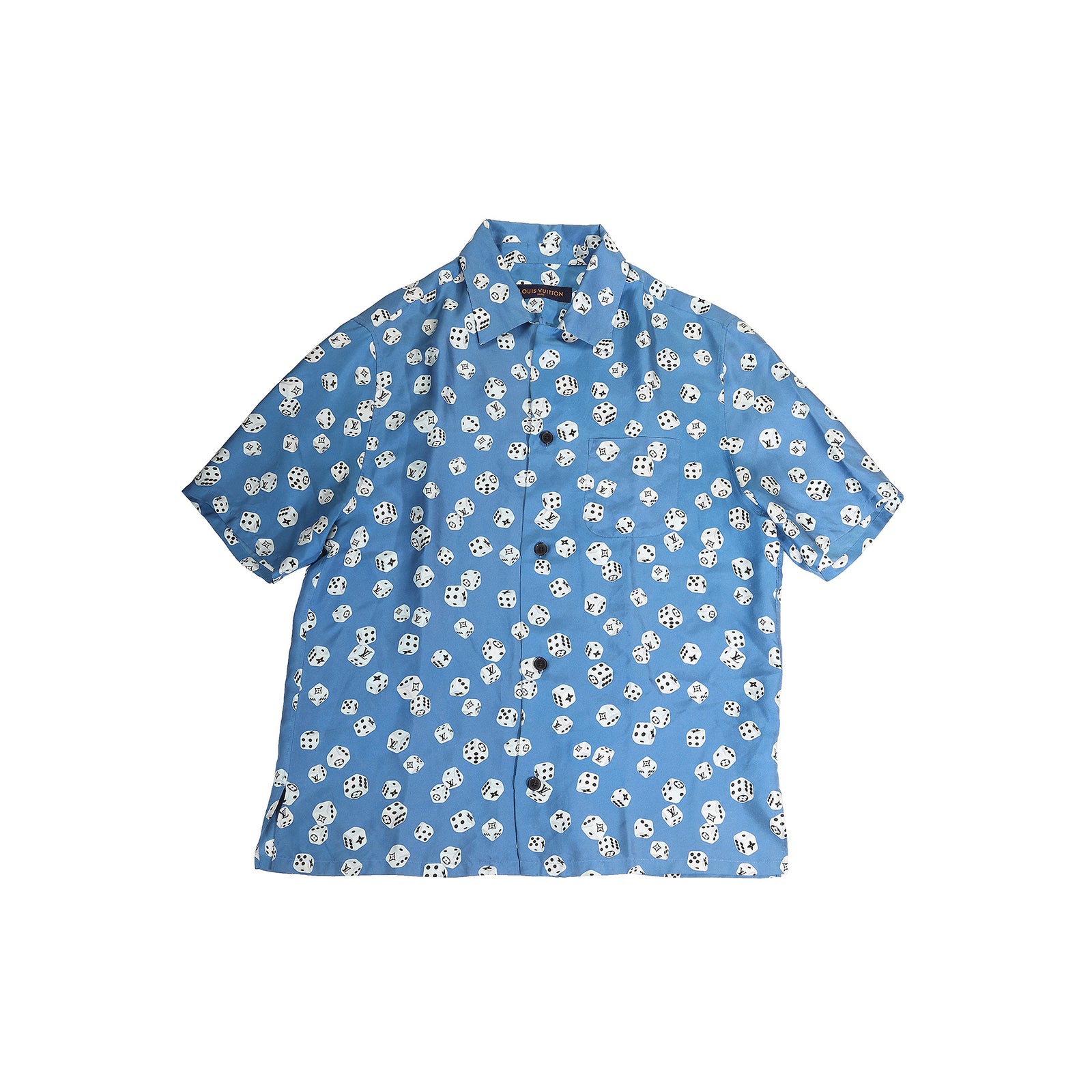 Louis Vuitton FW18 Dice Silk Short Sleeve Shirt