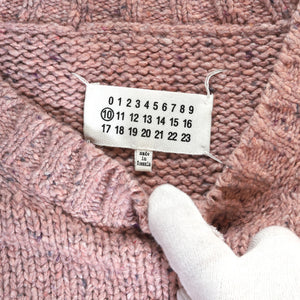 Maison Martin Margiela AW19 Distressed Dust Pink Knit Sweater