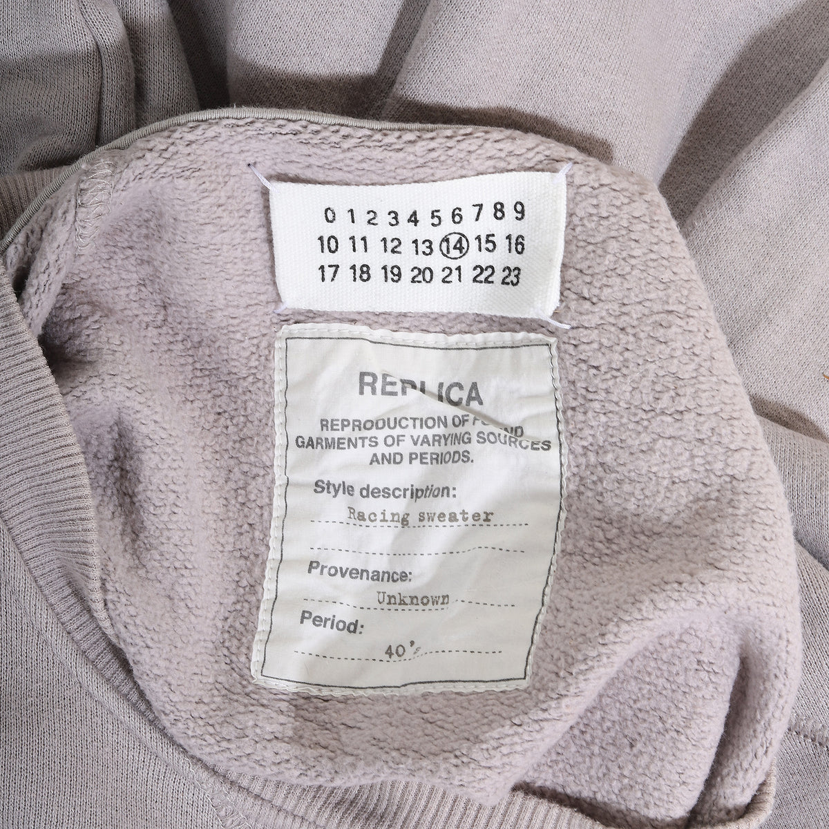 Maison Martin Margiela AW07 Replica 40s Racing Sweater