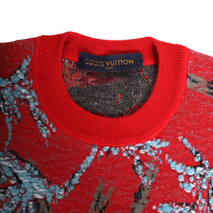 Louis Vuitton 18aw Hand Lv Cashmere Knit Sweater Men's