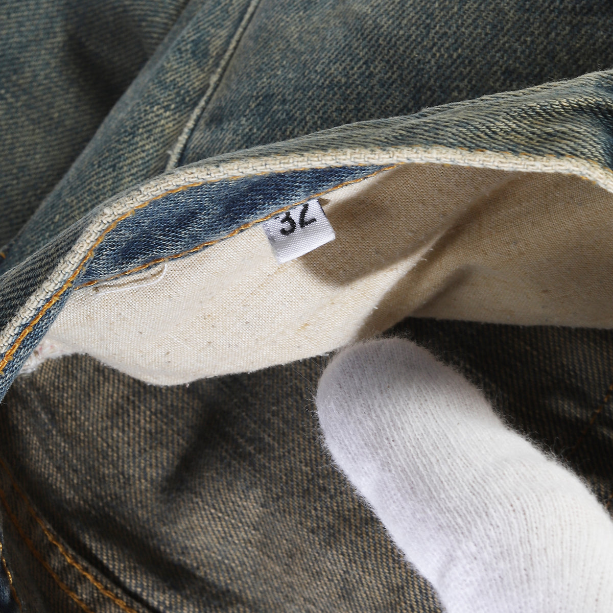 Helmut Lang Archival Vintage Stained Denim