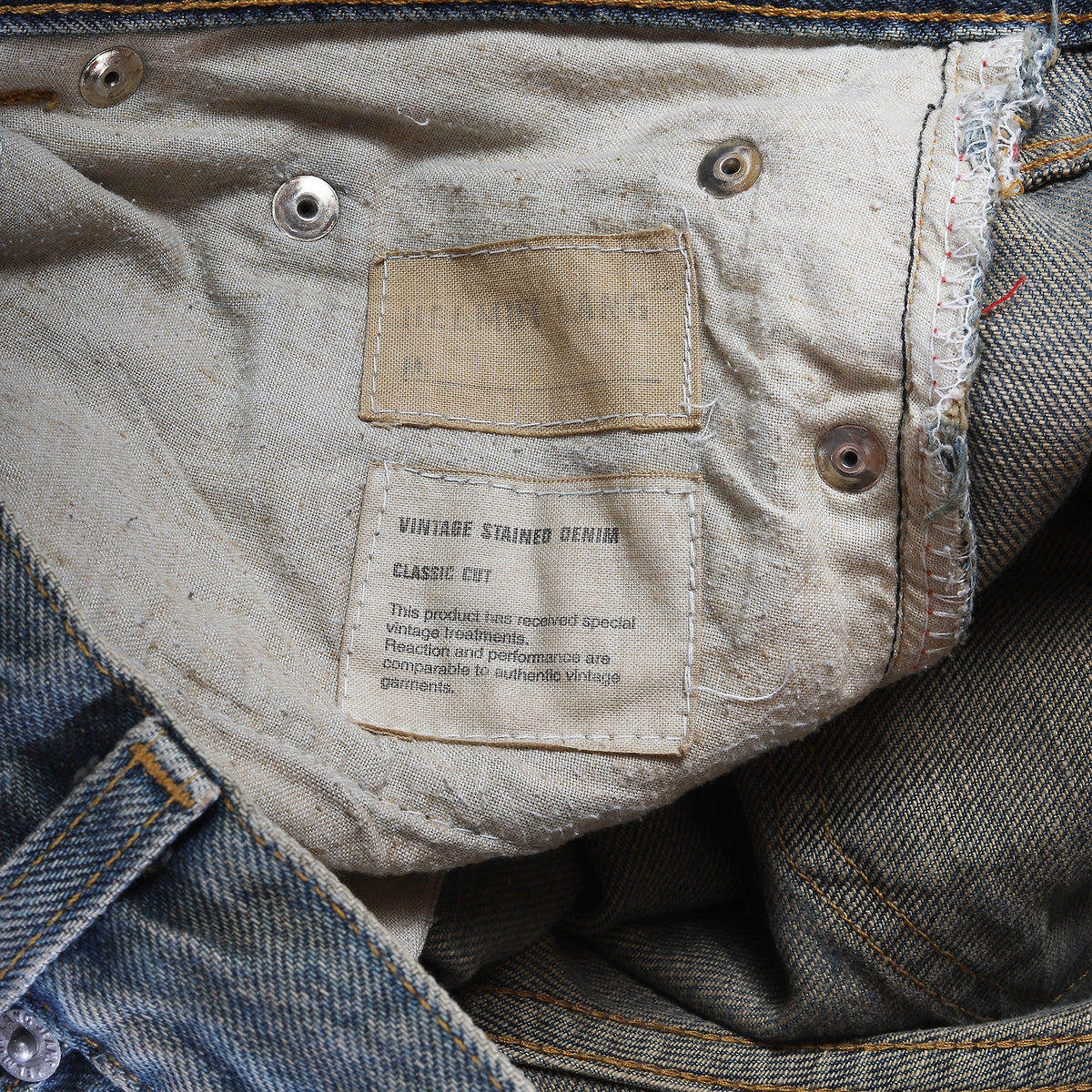 Helmut Lang Archival Vintage Stained Denim