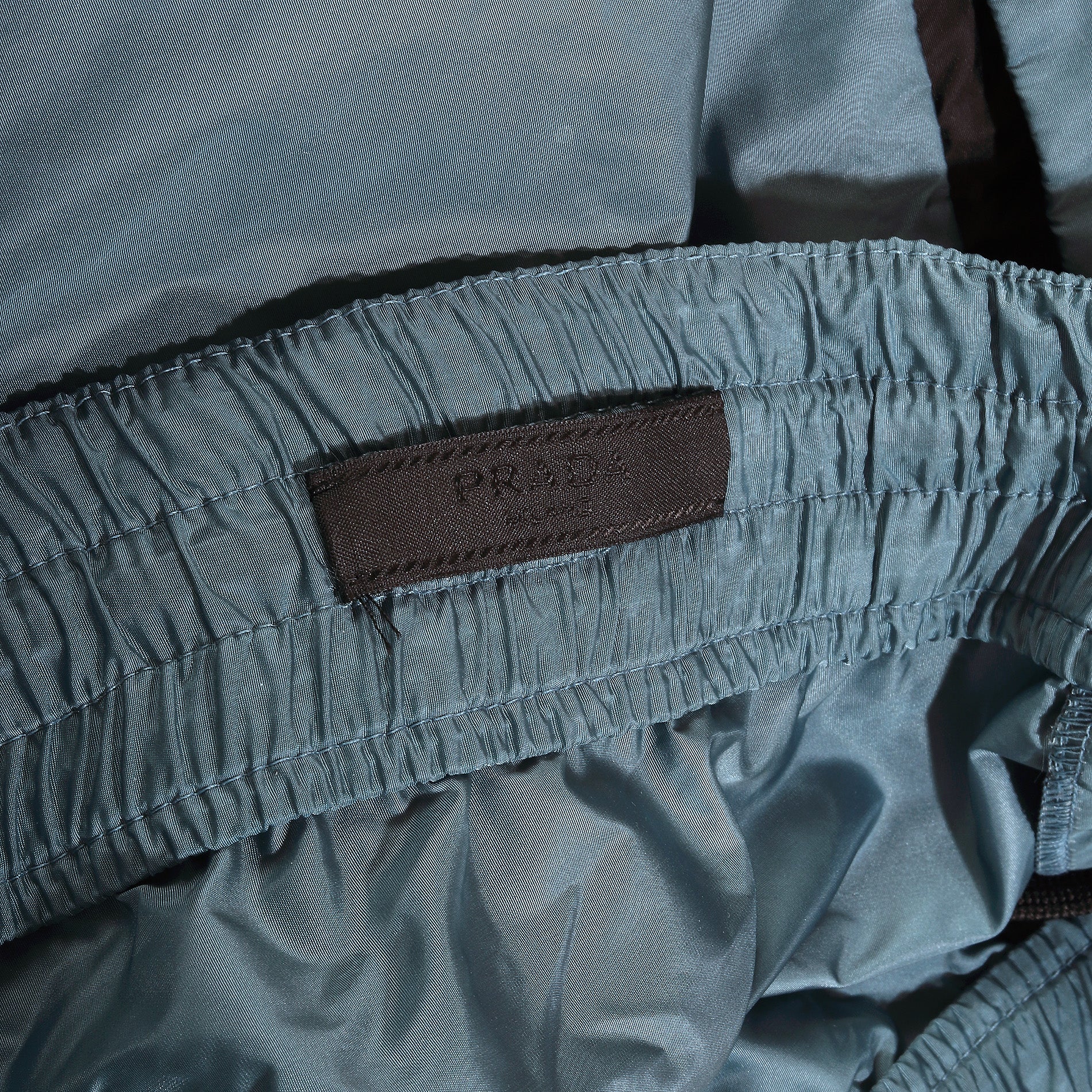 Prada SS18 Turquoise Nylon Pants