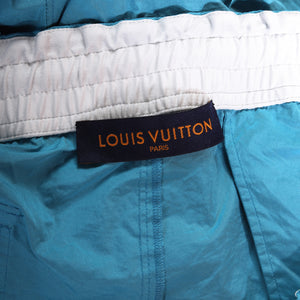 Louis Vuitton SS19 Plain Rainbow Turquoise Cargo Rainbow Pants