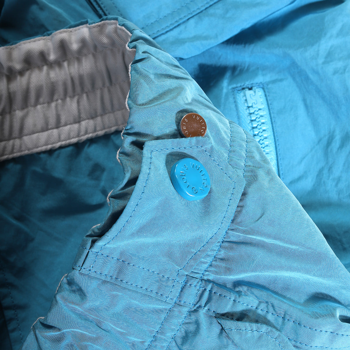 Louis Vuitton SS19 Plain Rainbow Turquoise Cargo Rainbow Pants
