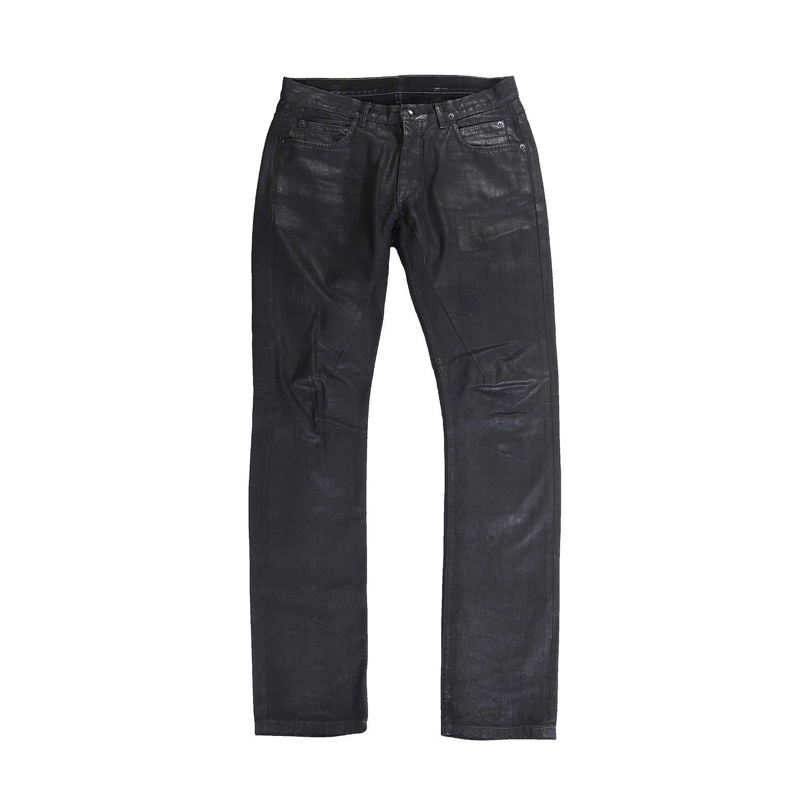 Rick Owens DRKSHDW SS14 Waxed Black Detroit Denim
