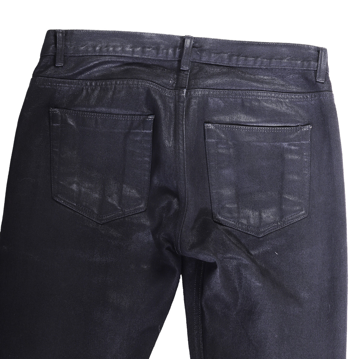 Rick Owens DRKSHDW SS14 Waxed Black Detroit Denim