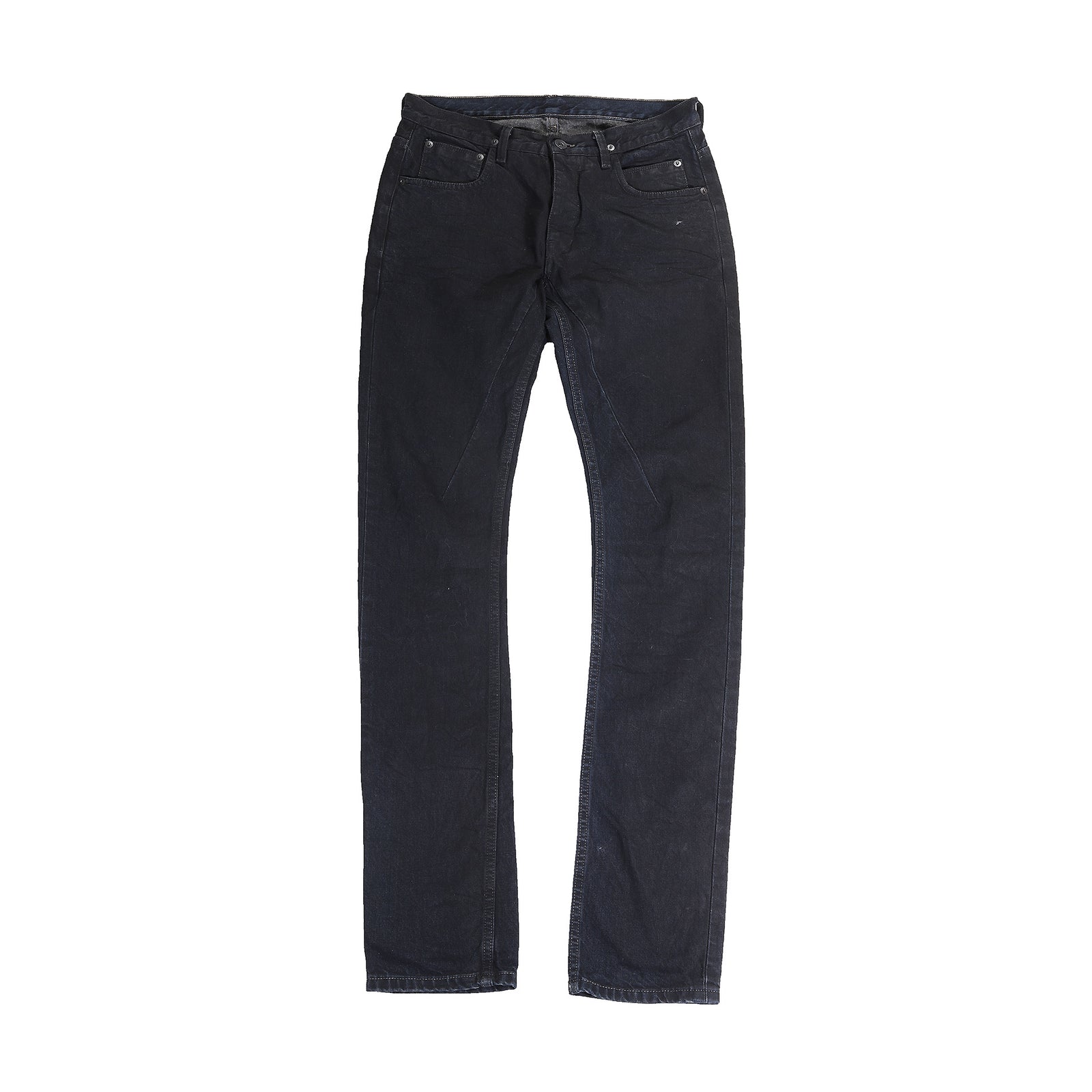 Rick Owens DRKSHDW Coated Blue Detroit Denim