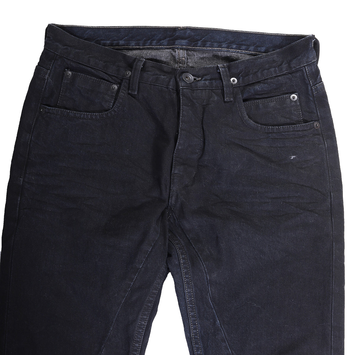 Rick Owens DRKSHDW Coated Blue Detroit Denim
