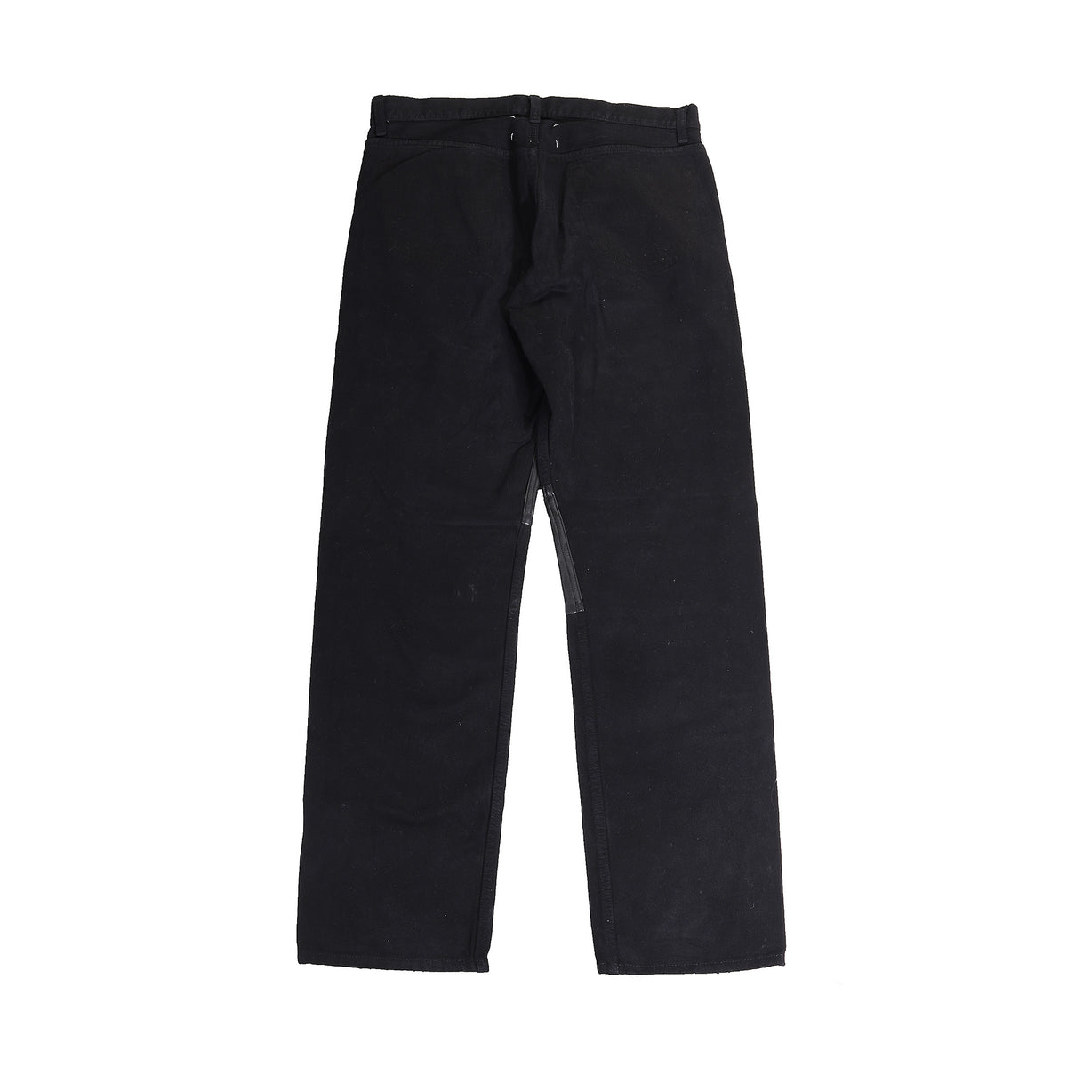 Maison Martin Margiela Artisanal Reconstructed Leather Panel Denim