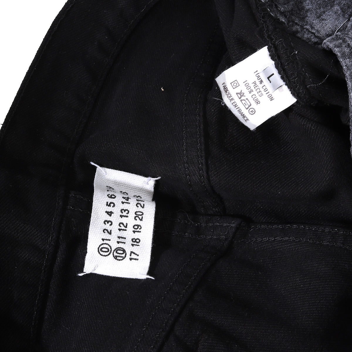 Maison Martin Margiela Artisanal Reconstructed Leather Panel Denim