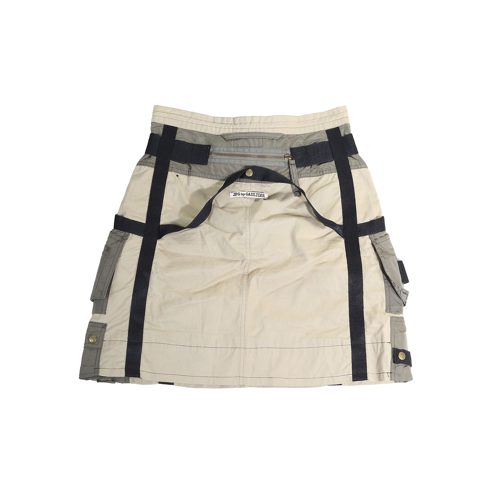 Jean Paul Gaultier 90s Bondage Strap Buckled Skirt