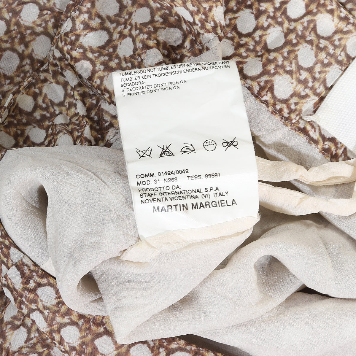Maison Martin Margiela FW04 "Trompe L'Oeil" Furniture Fabric Skirt