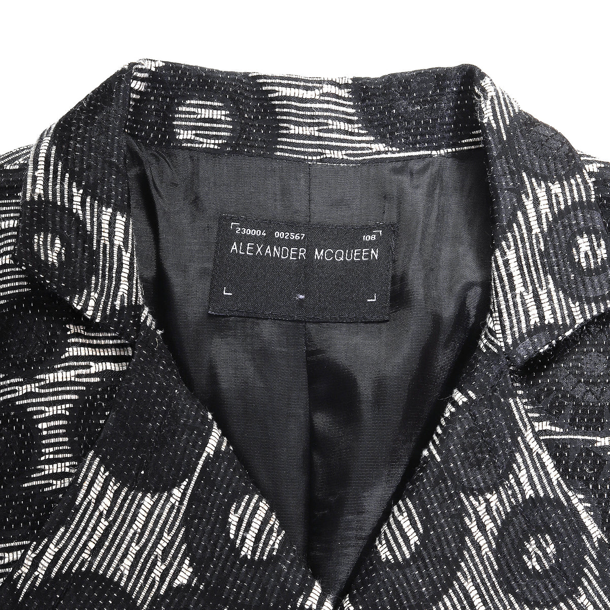 Alexander McQueen 90s Psychedelic Belted Coat