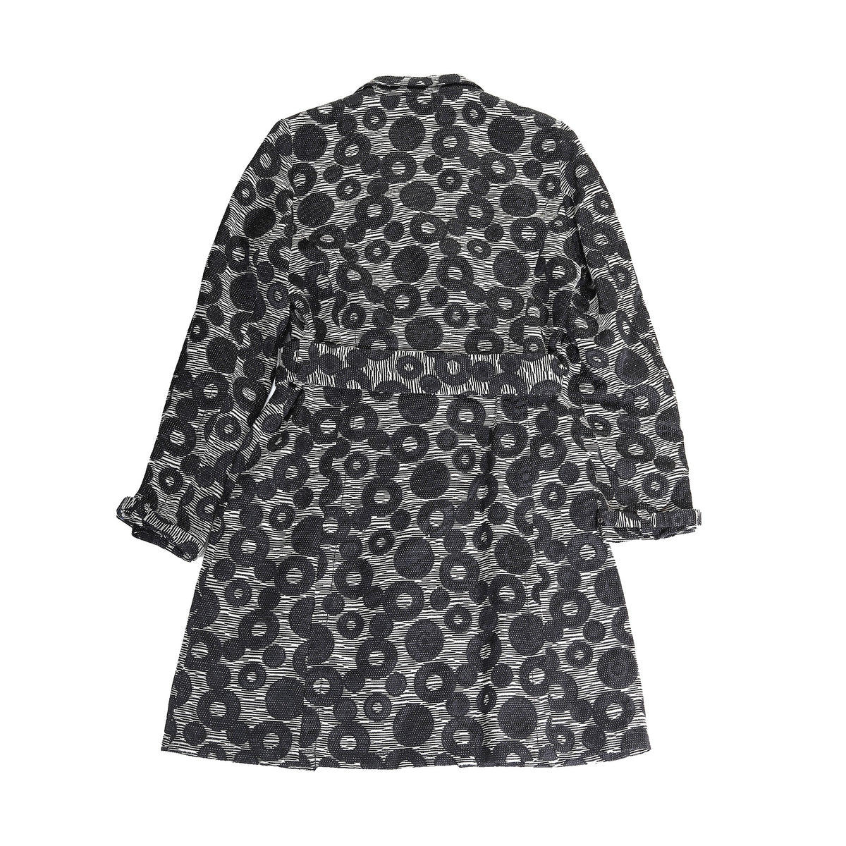 Alexander McQueen 90s Psychedelic Belted Coat