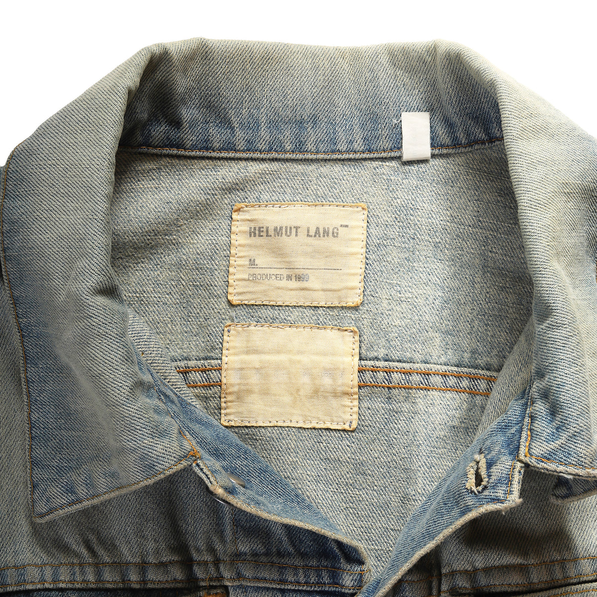 Helmut Lang 1999 Vintage Sanded Denim Jacket