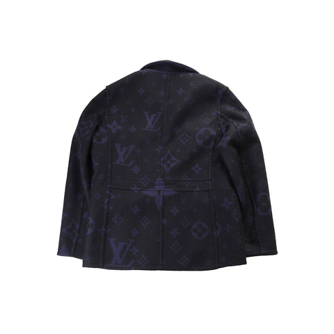 Louis Vuitton FW19 1 of 1 Monogram Reversible Wool Field Jacket