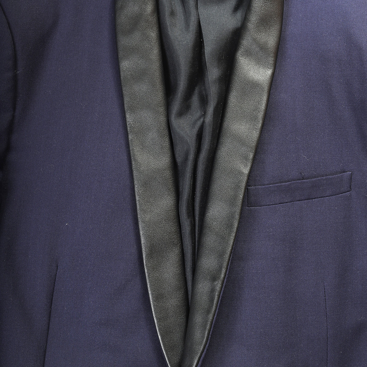 Saint Laurent Paris SS14 Leather Shawl Collar Jacket