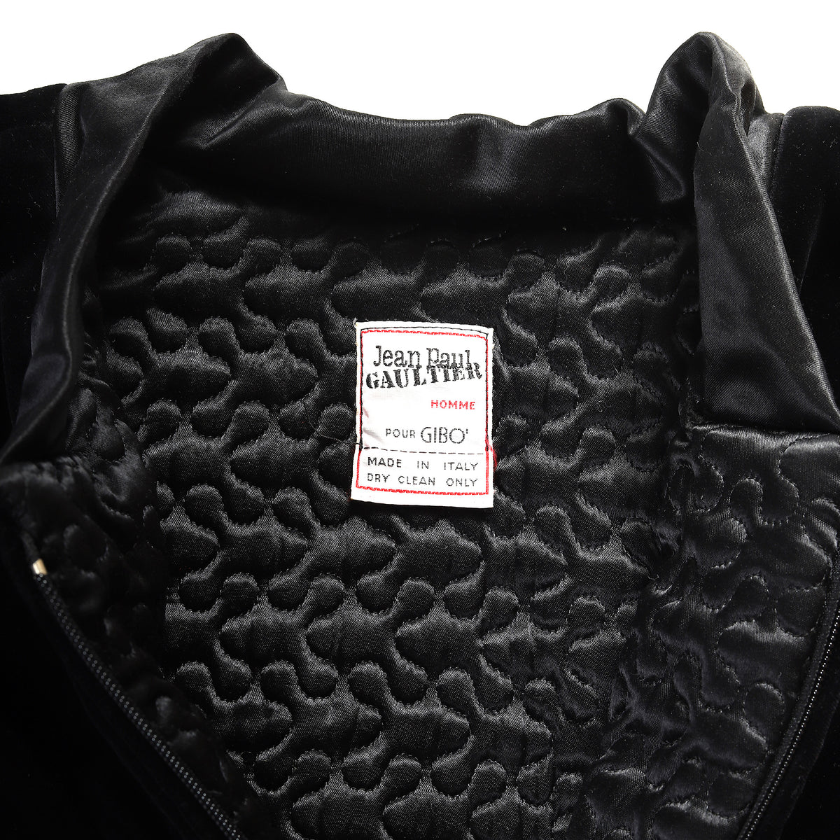 Jean Paul Gaultier Homme 80s Pour Gibo Sequin Rose Velvet Bomber Jacket