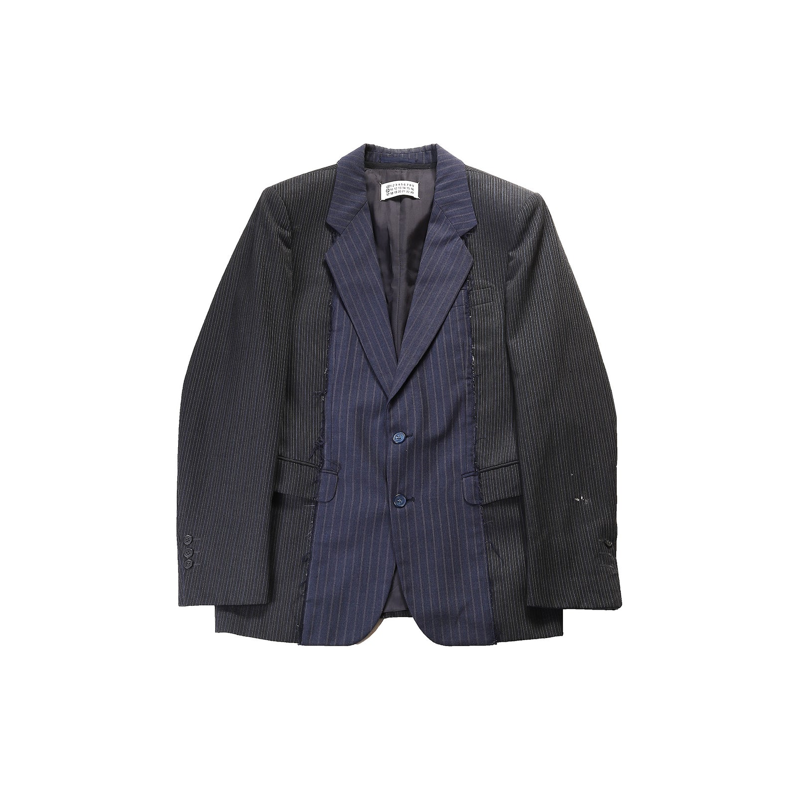Maison Martin Margiela Artisanal Reconstructed Pinstripe Jacket