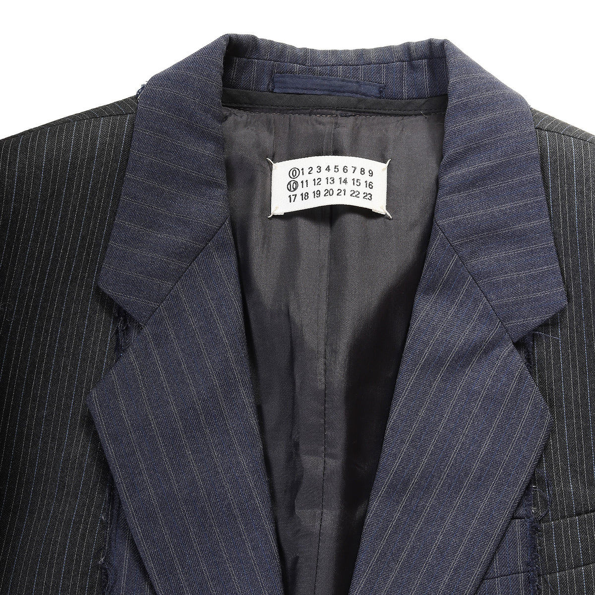 Maison Martin Margiela Artisanal Reconstructed Pinstripe Jacket