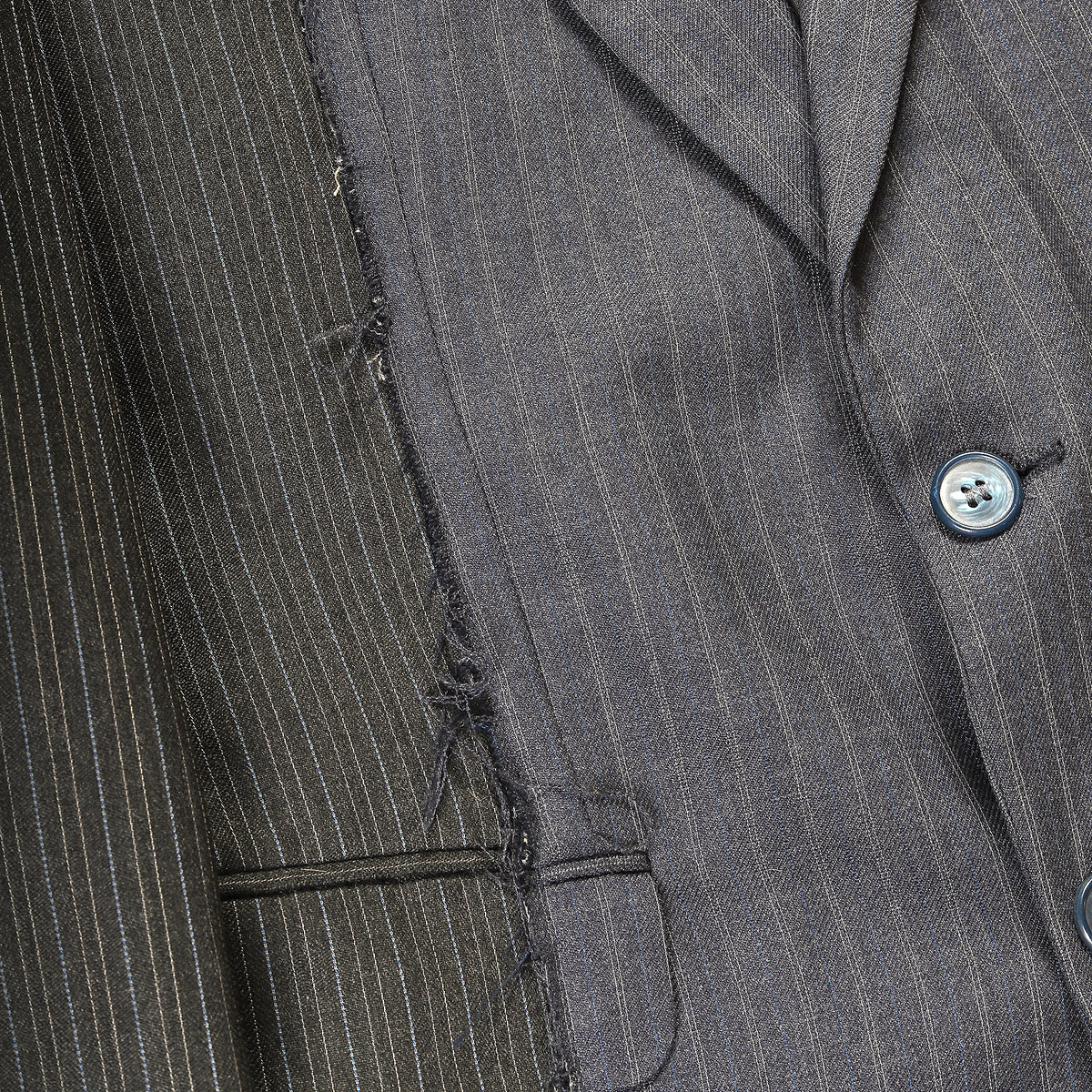 Maison Martin Margiela Artisanal Reconstructed Pinstripe Jacket