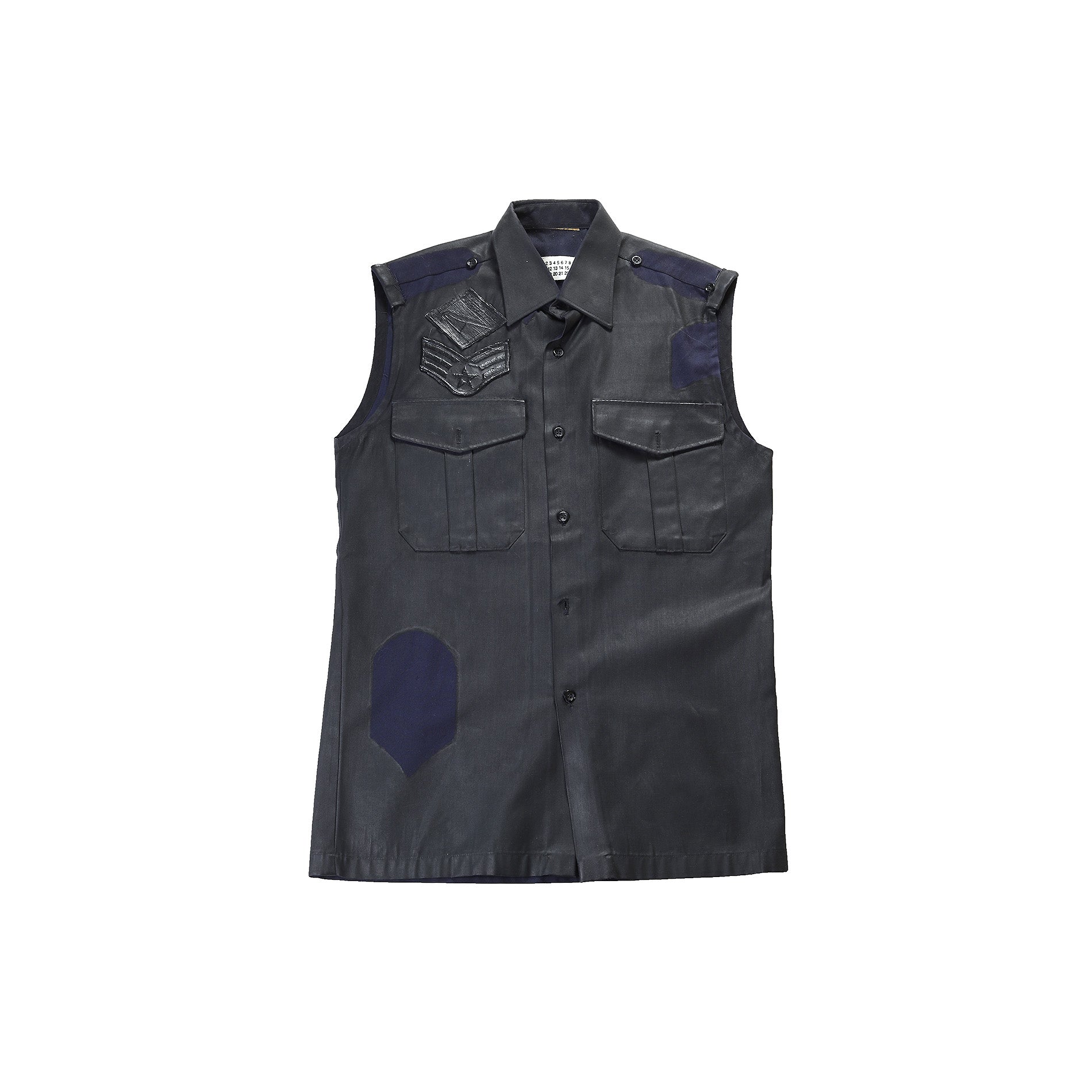 Maison Martin Margiela 2005 Artisanal Patched Painted Vest