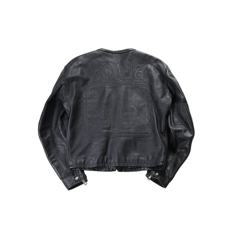 Maison Martin Margiela SS02 BLACK Patched Leather Jacket