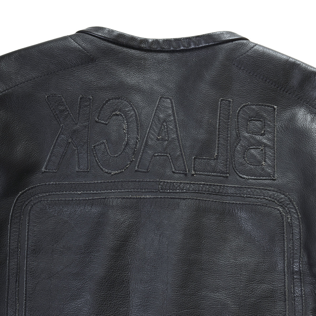 Maison Martin Margiela SS02 BLACK Patched Leather Jacket