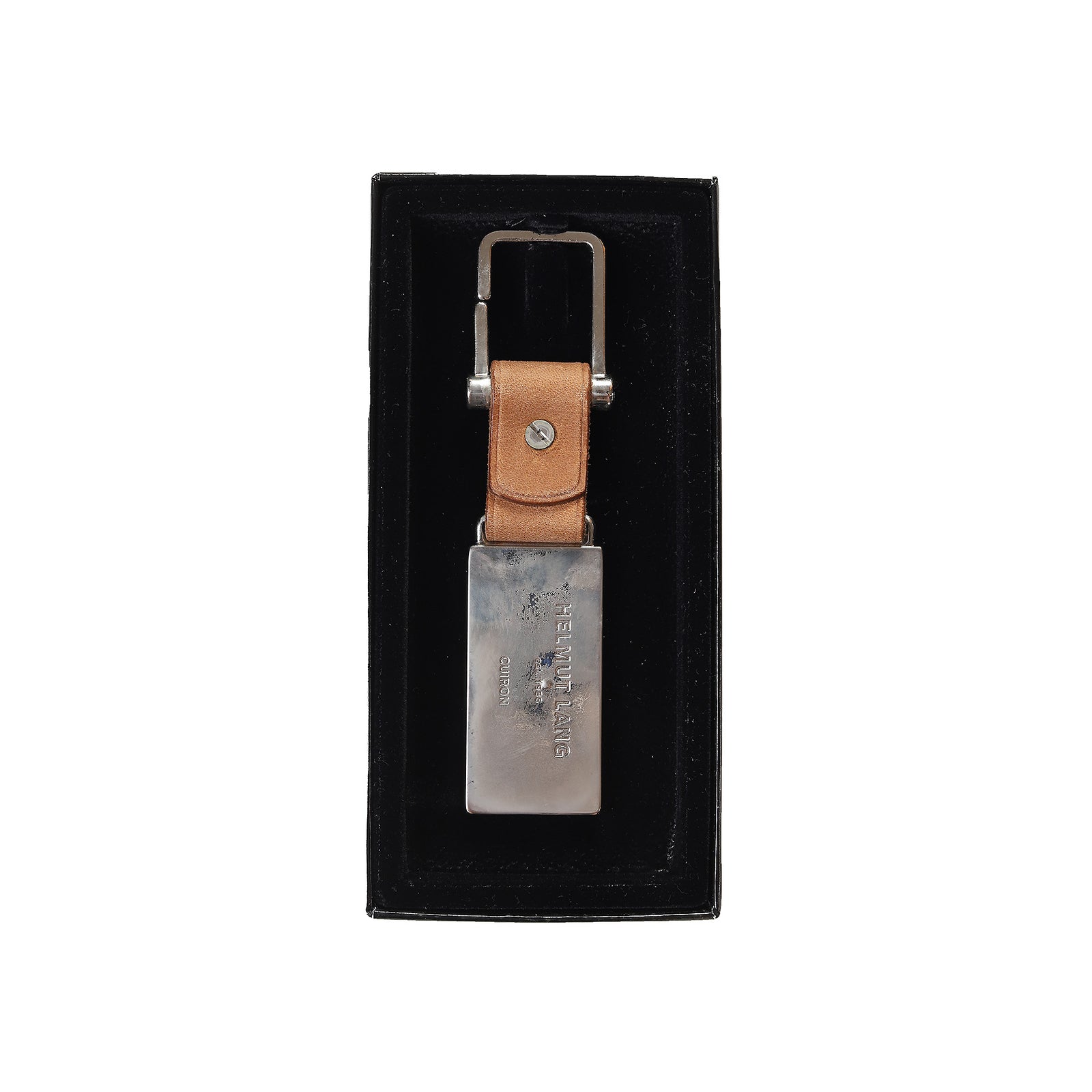 Helmut Lang 2000s Cuiron Leather Key Chain