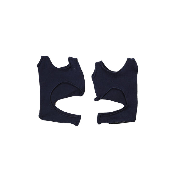 Helmut Lang SS04 Navy Cut Out Gloves - Ākaibu Store