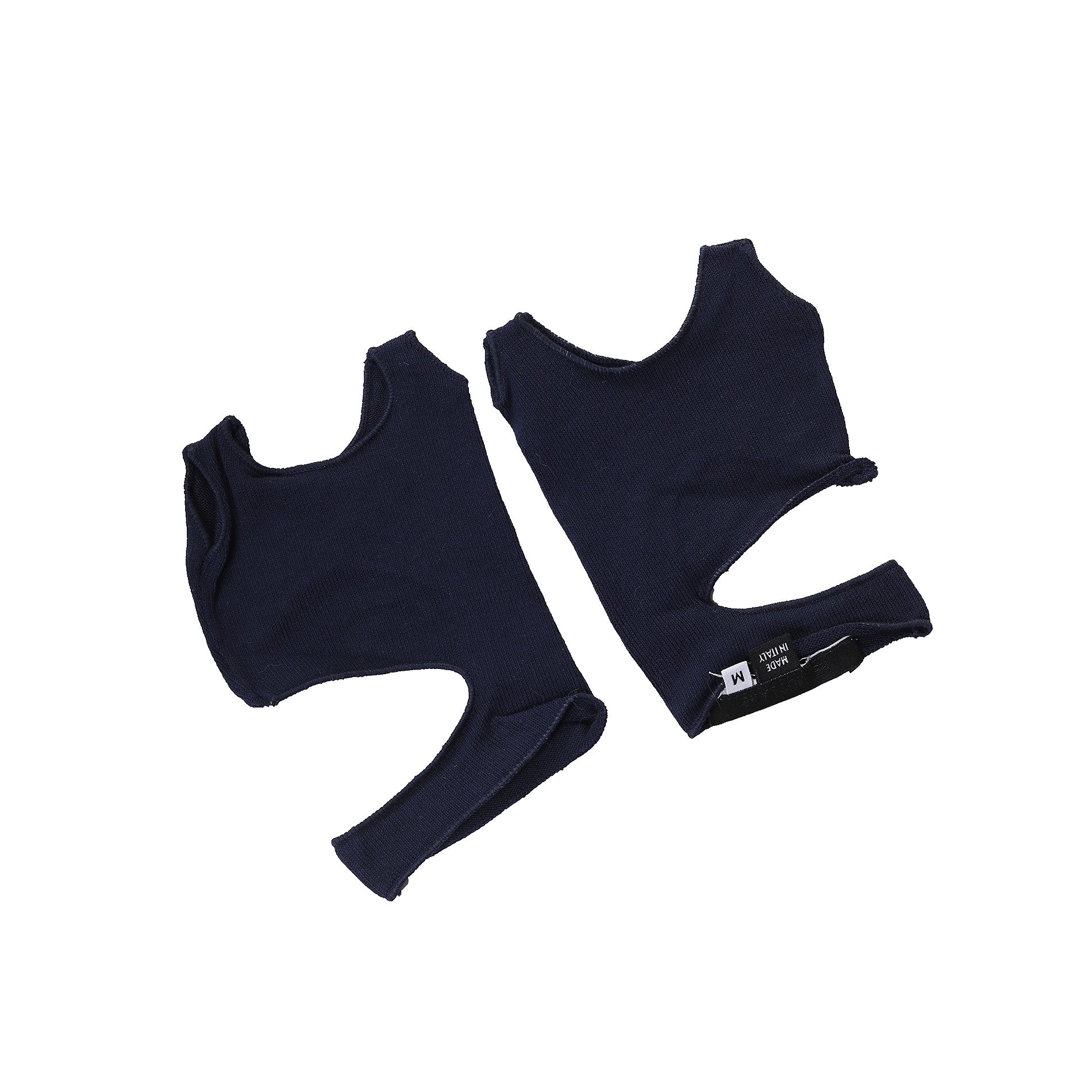 Helmut Lang SS04 Navy Cut Out Gloves