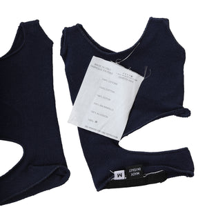 Helmut Lang SS04 Navy Cut Out Gloves
