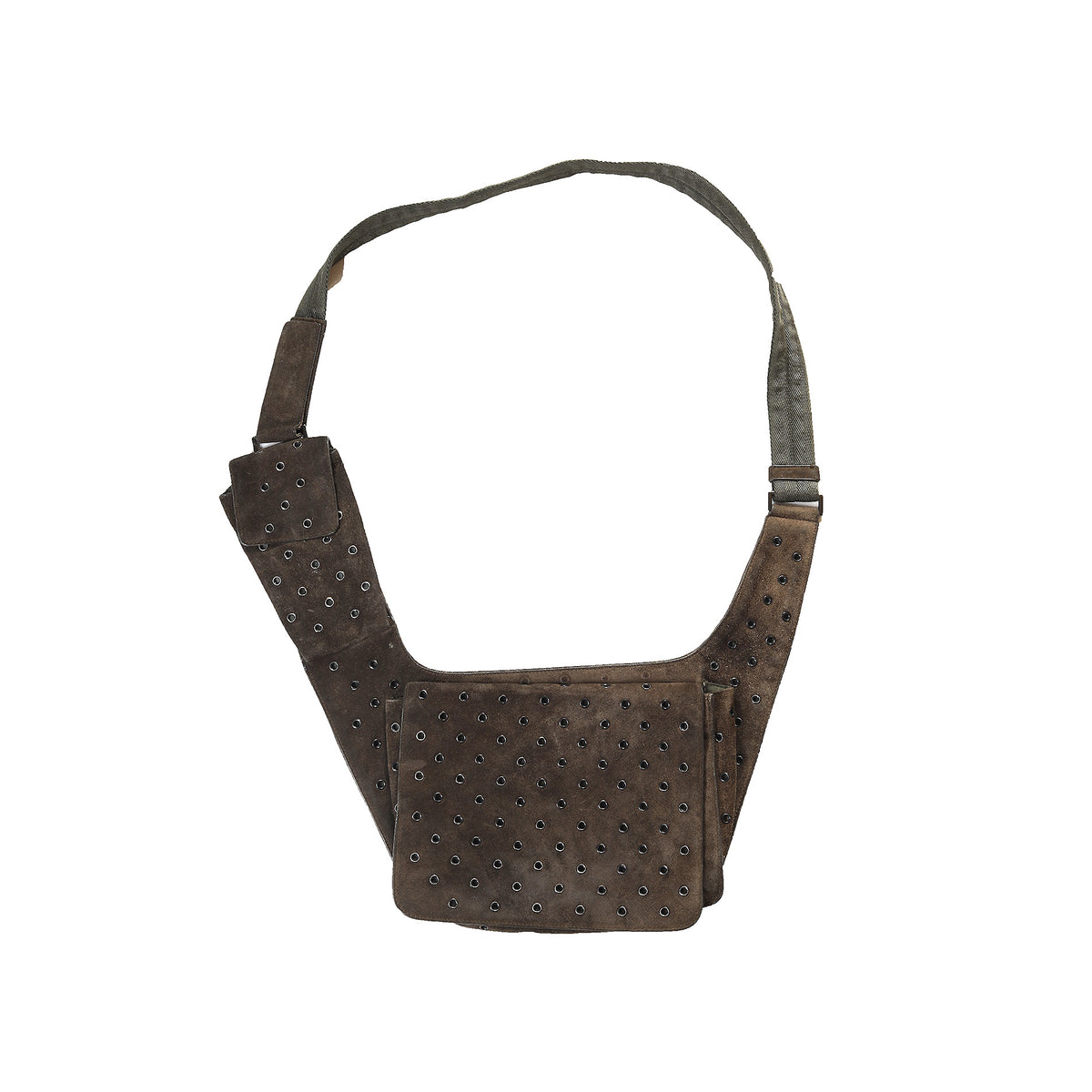 Prada SS99 Rivet Suede Body Bag
