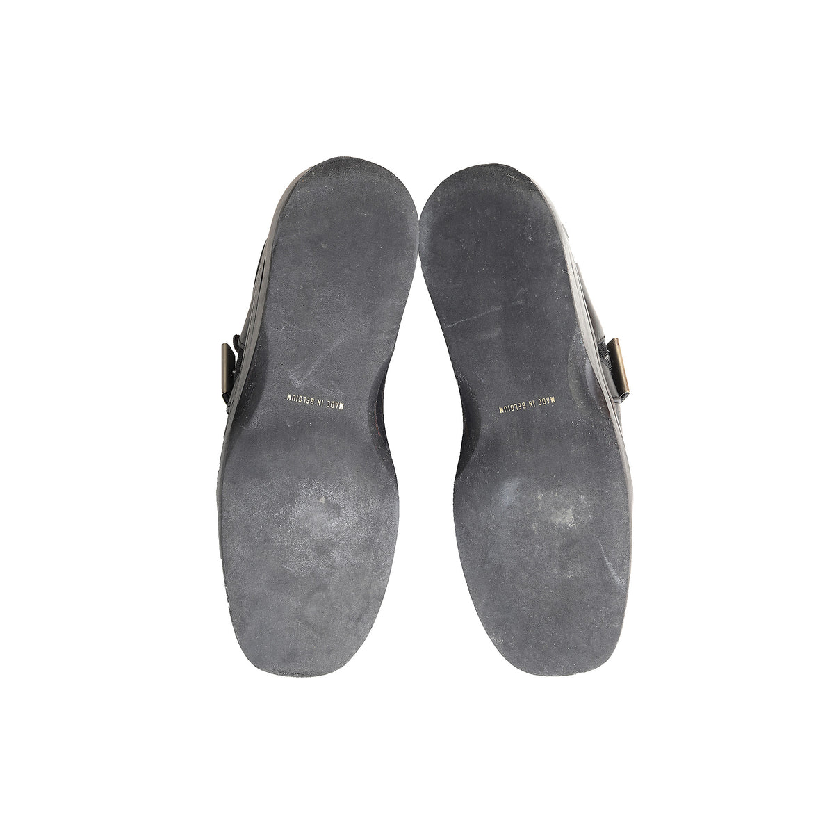 Dirk Bikkembergs 90s Velcro Black Leather Slipper