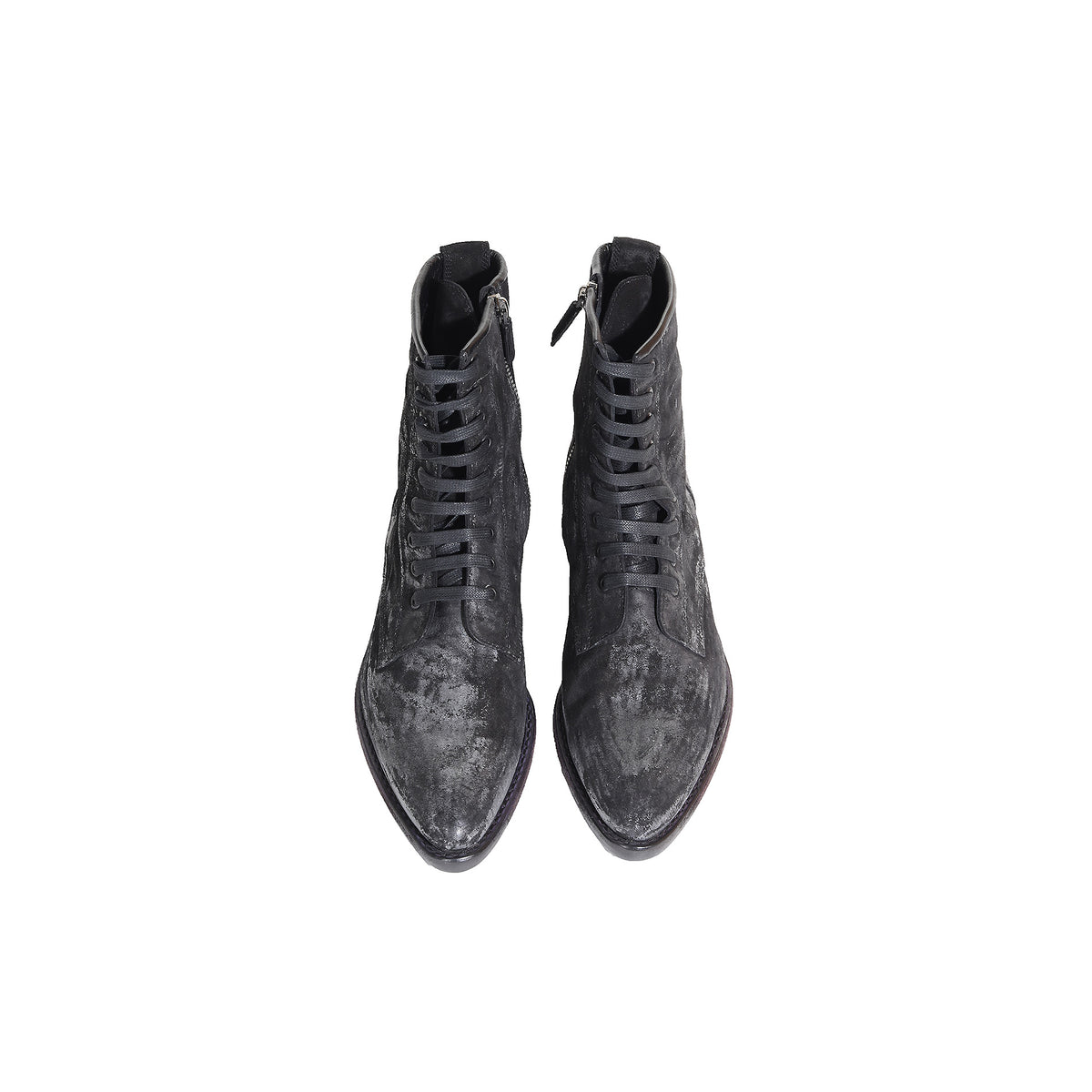 Haider Ackermann FW17 Black Waxed Suede Boots